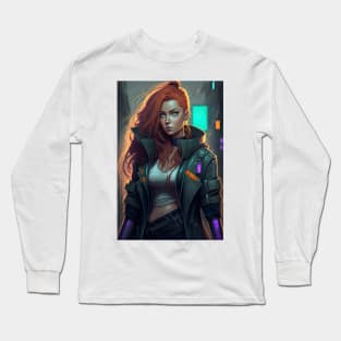 Cyberpunk Kim Long Sleeve T-Shirt